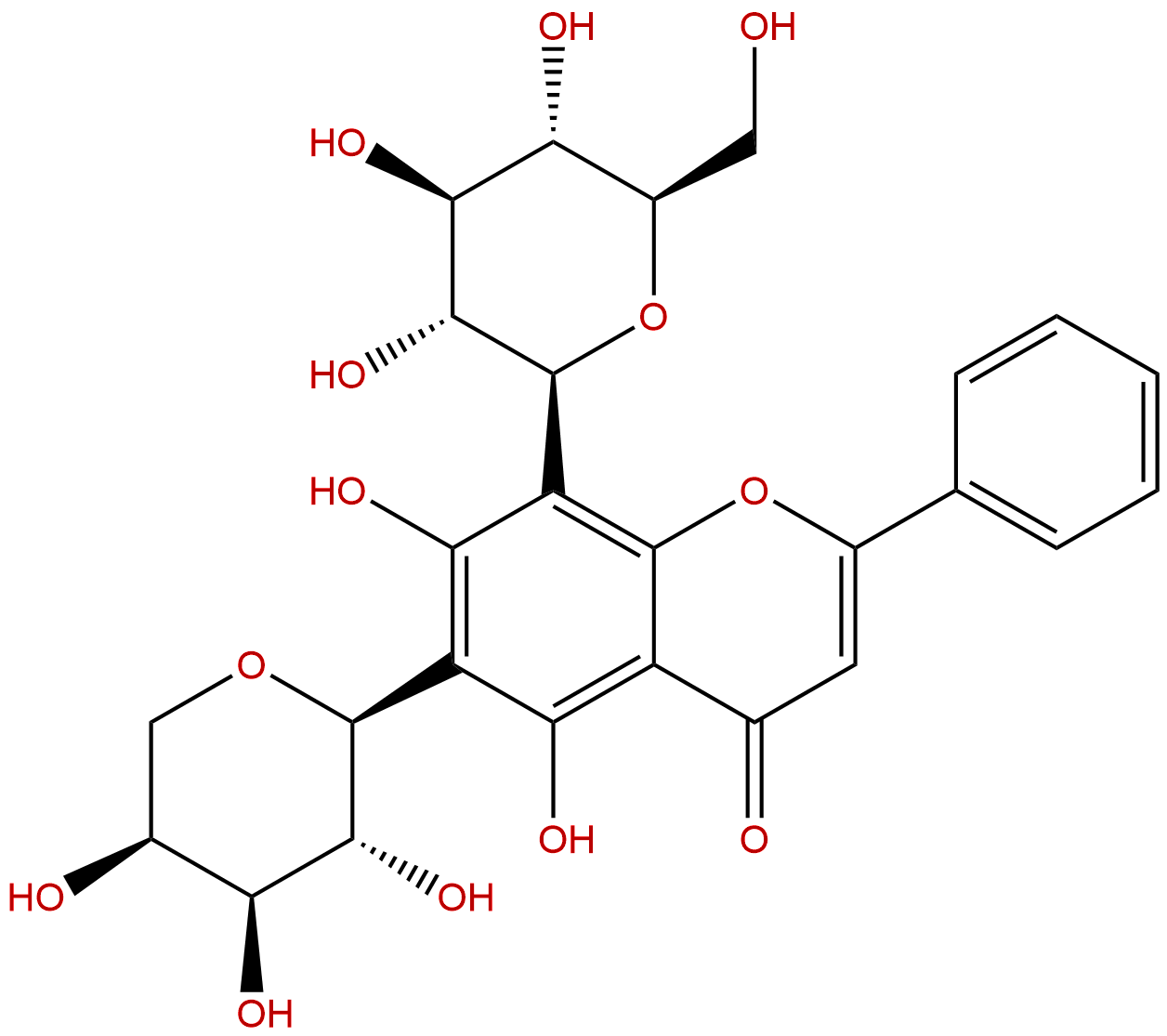 白杨素6-C-阿拉伯糖8-C-葡萄糖苷