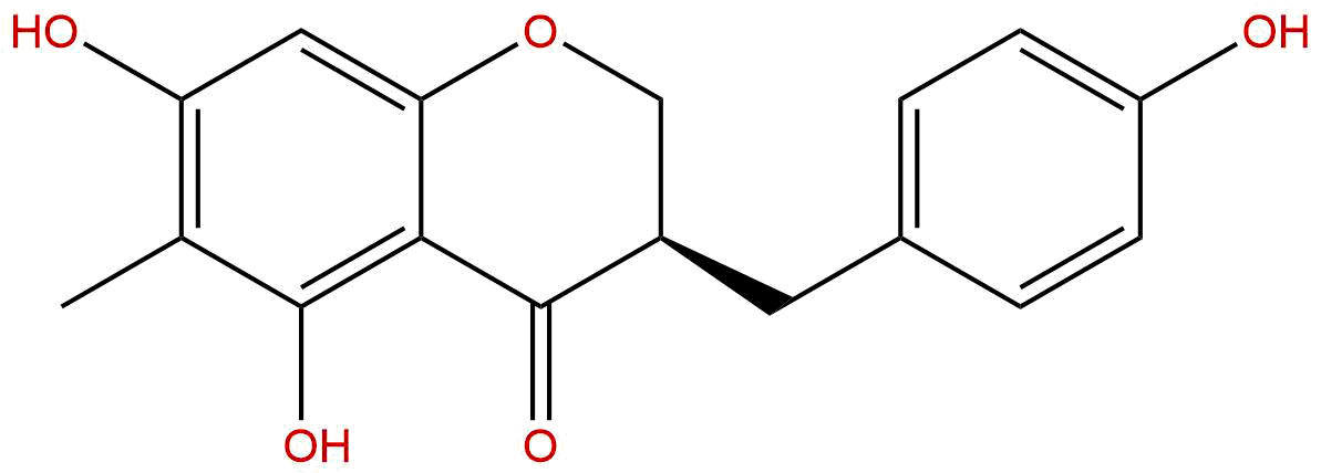 (3R)-5,7-Dihydroxy-6-methyl-3-(4'-hydroxybenzyl)chroman-4-one
