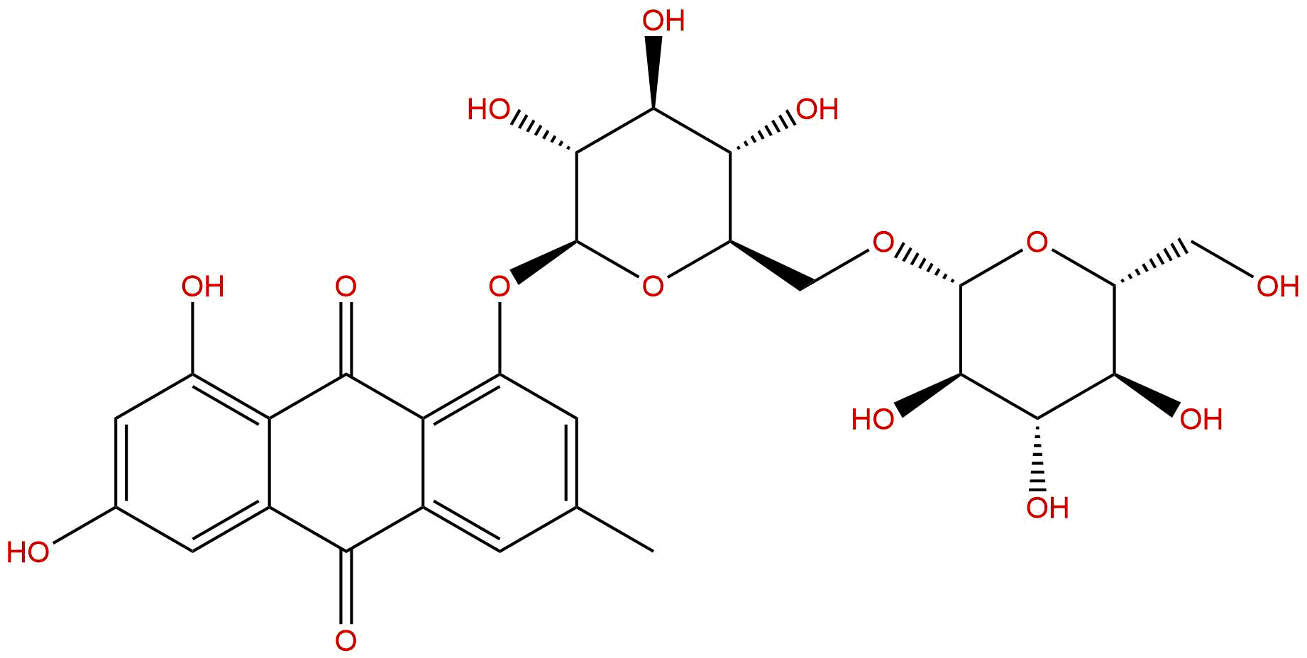 大黄素-1-O-β-龙胆二糖苷