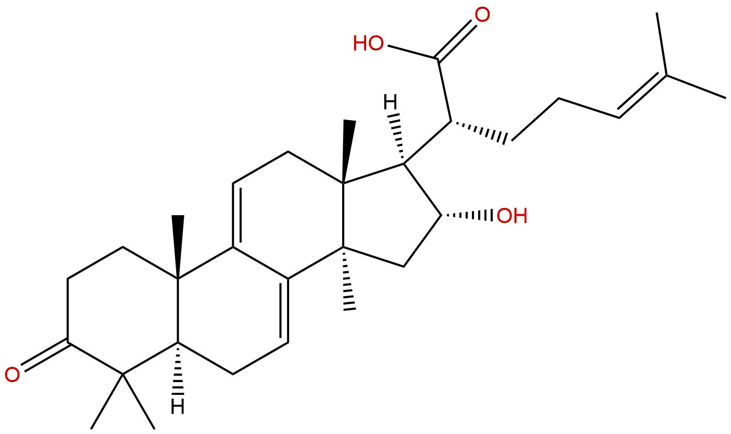 16α-hydroxy-3-oxo-lanosta-7,9(11),24-trien-21-oic acid