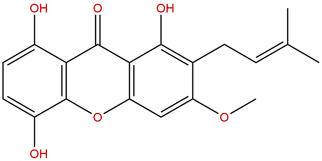 1,5,8-Trihydroxy-3-methoxy-2-prenylxanthone