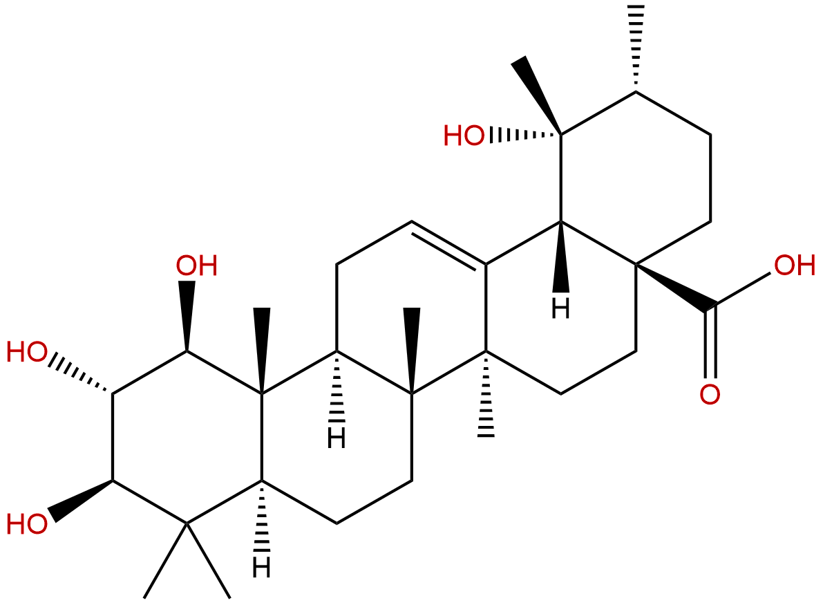 1,2,3,19-Tetrahydroxy-12-ursen-28-oic acid
