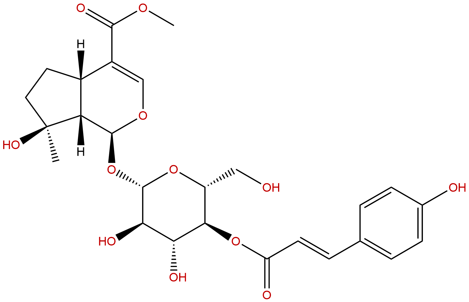 4'-O-trans-p-Coumaroylmussaenoside