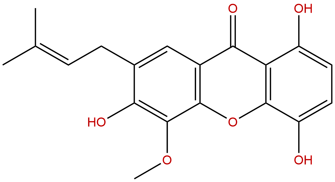 1,4,6-Trihydroxy-5-methoxy-7-prenylxanthone