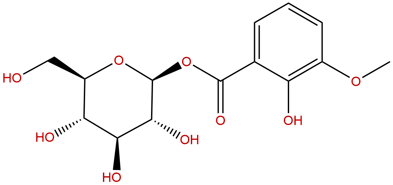 2-Hydroxy-3-methoxybenzoic acid glucose ester