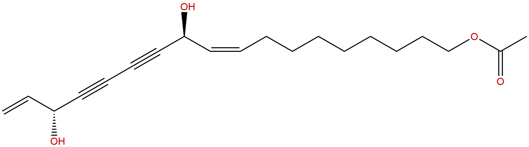 1-Acetoxy-9,17-octadecadiene-12,14-diyne-11,16-diol