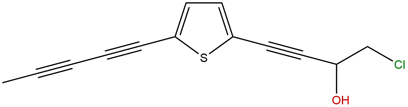 2-(4-Chloro-3-hydroxy-1-butynyl)-5-(1,3-pentadiynyl)thiophene