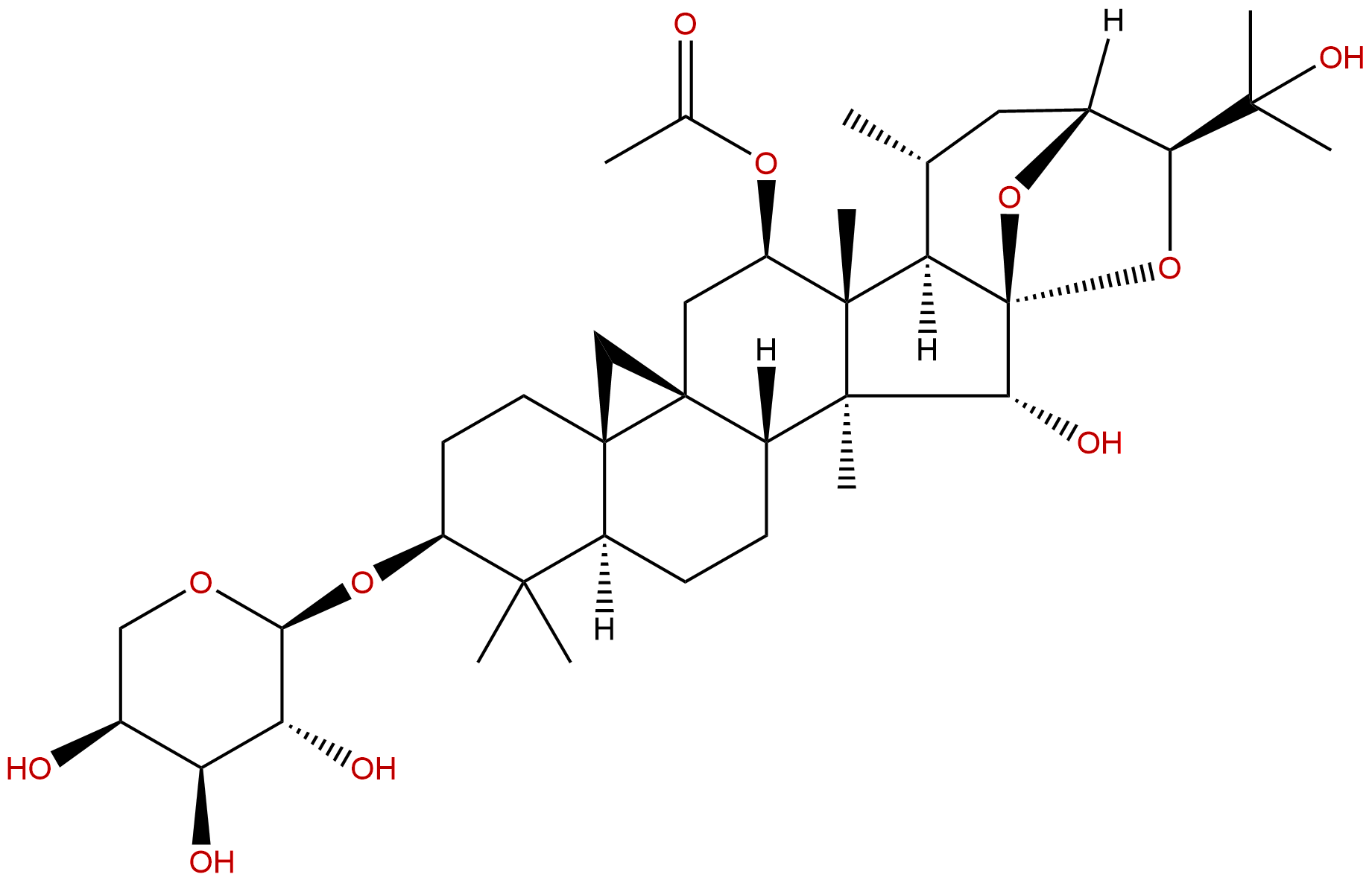 乙酰升麻新醇-3-阿拉伯糖苷