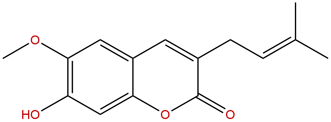 7-Hydroxy-6-methoxy-3-prenylcoumarin