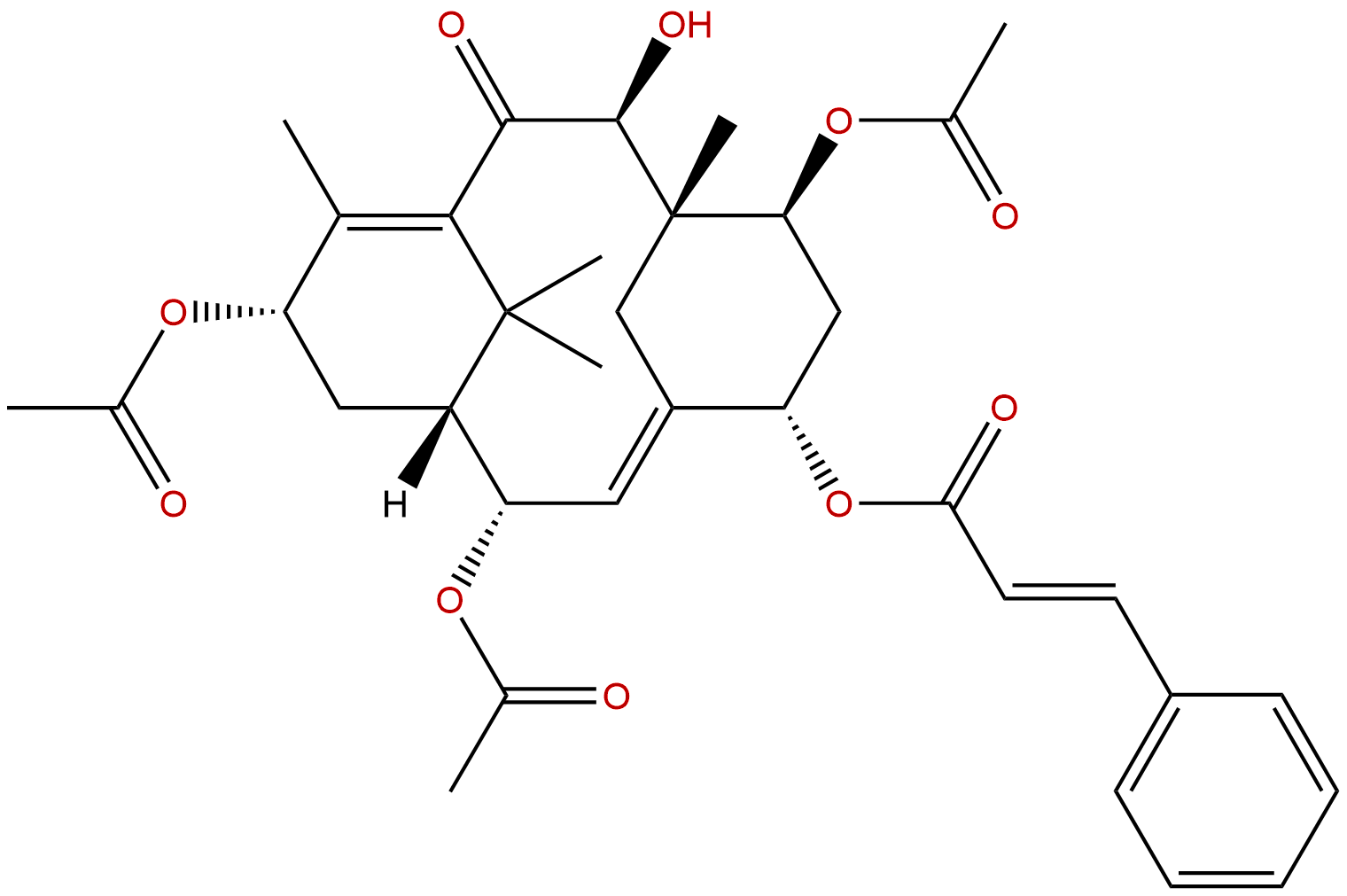 2α,7β,13α-Triacetoxy-5α-cinnamoyloxy-9β-hydroxy-2(3→20)abeotaxa-4(20),11-dien-10-one