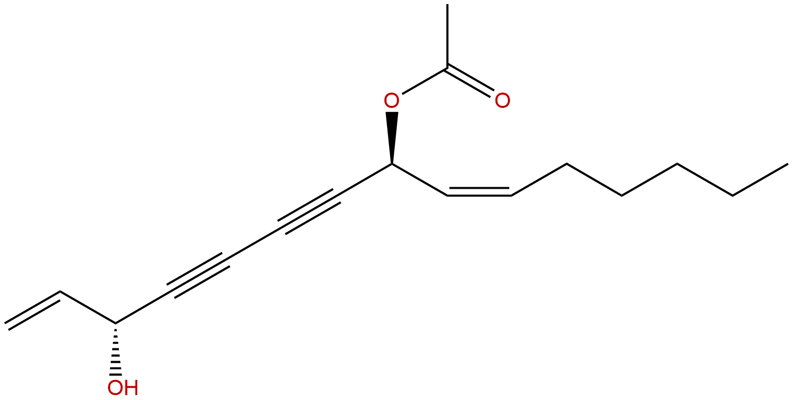 8-Acetoxypentadeca-1,9Z-diene-4,6-diyn-3-ol