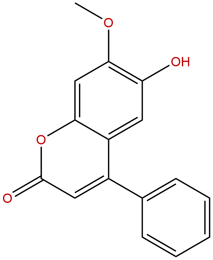6-羟基-7-甲氧基-4-苯基香豆素; 黄檀素