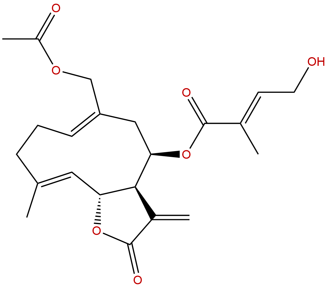 8β-(4-Hydroxytigloyloxy)ovatifolin