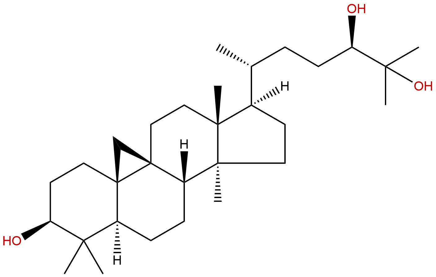 Cycloartane-3,24,25-triol