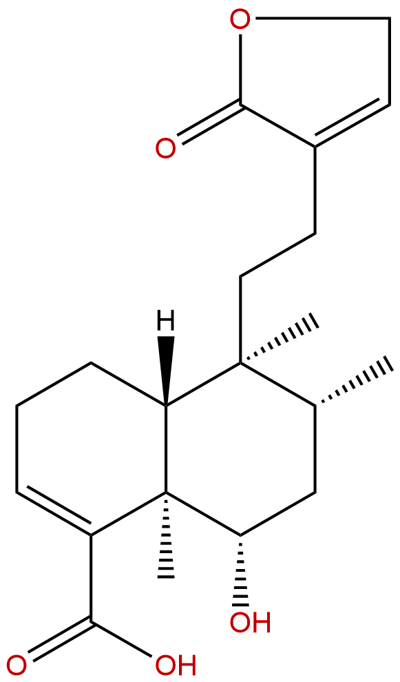 6α-Hydroxycleroda-3,13-dien-16,15-olid-18-oic acid