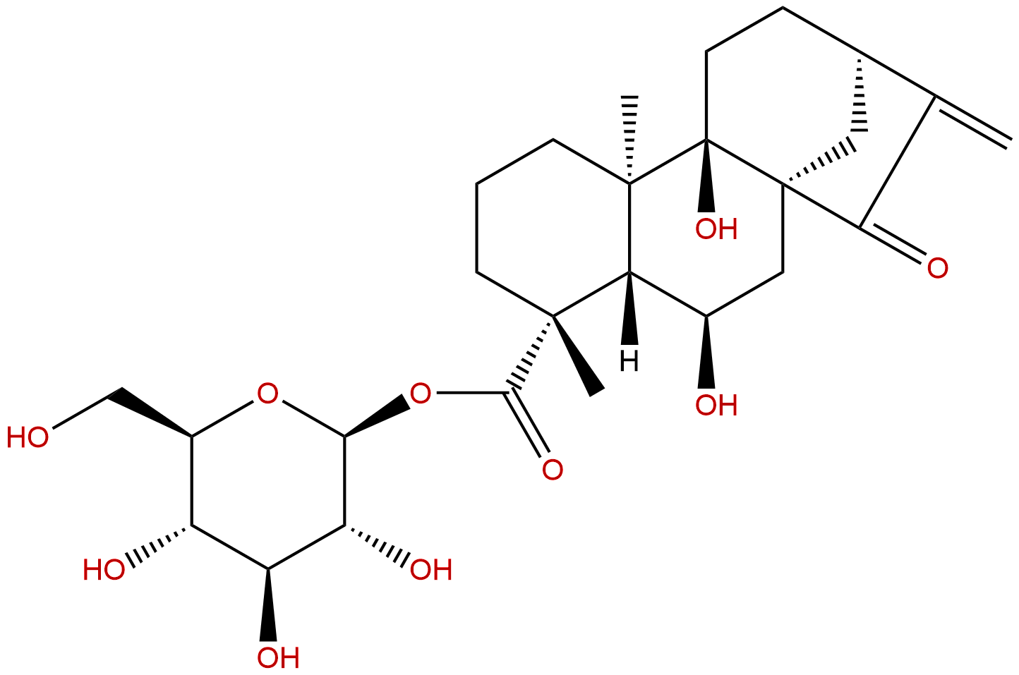 ent-6,9-Dihydroxy-15-oxokaur-16-en-19-oic acid β-D-glucopyranosyl ester