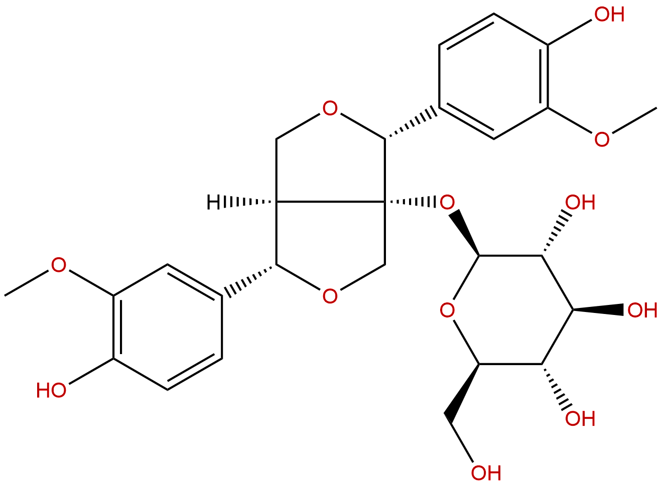 1-Hydroxypinoresinol 1-O-glucoside