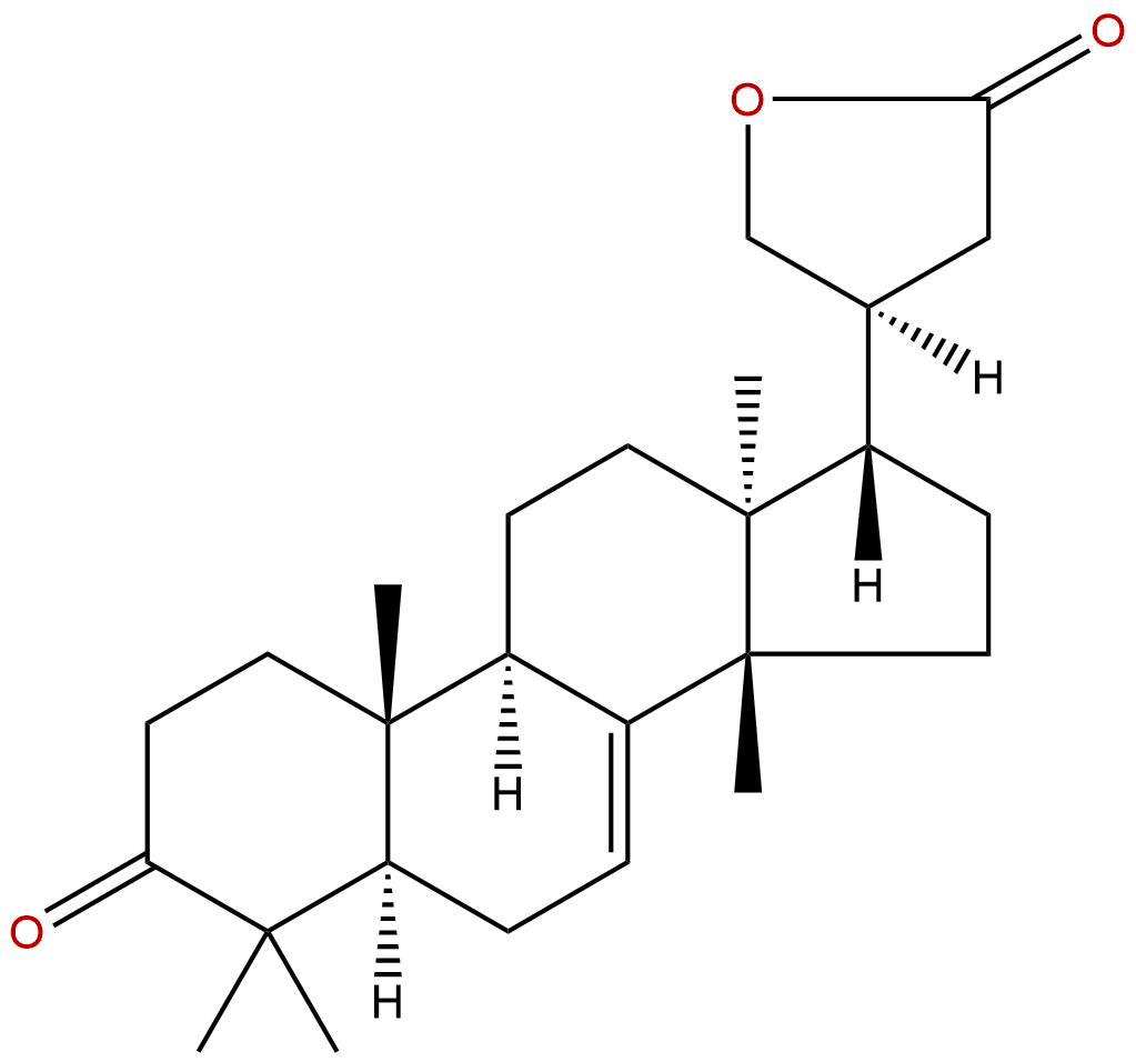3-Oxo-24,25,26,27-tetranortirucall-7-en-23,21-olide