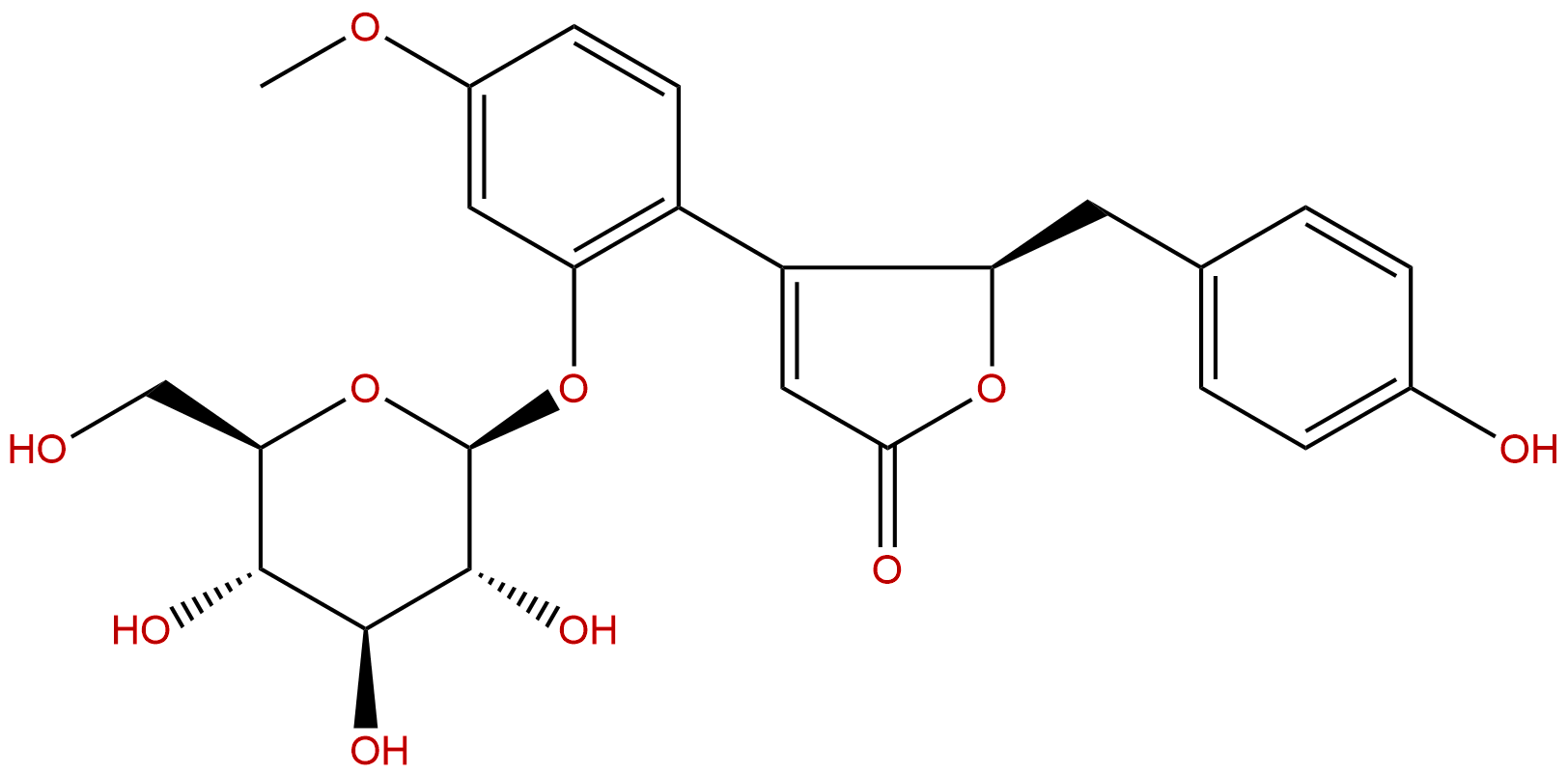 (+)-Puerol B 2"-O-glucoside