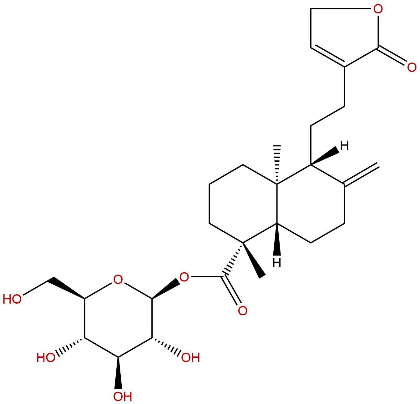 ent-Labda-8(17),13-dien-16,15-olid-19-oic acid glucosyl ester