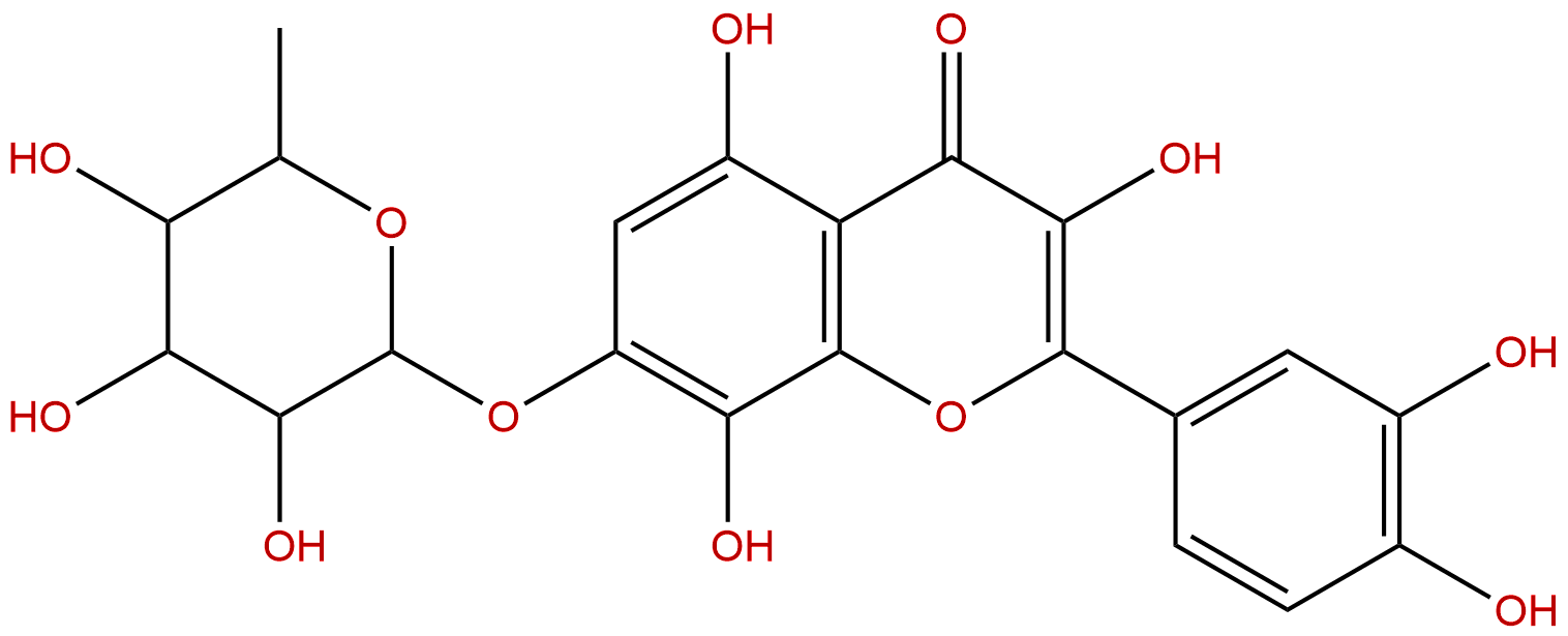 棉皮素-7-O-α-吡喃鼠李糖苷