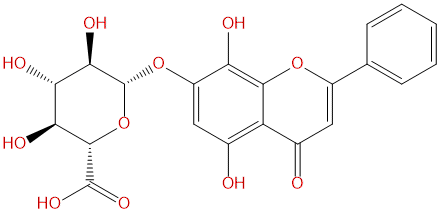去甲汉黄芩素-7-O-葡萄糖醛酸苷
