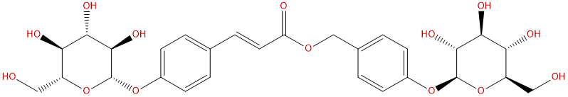 4-(葡糖糖氧基)-肉桂酸葡萄糖氧基苄酯