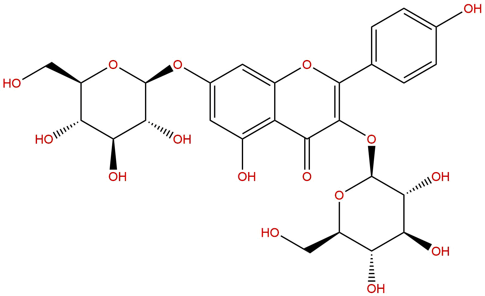 山柰酚-3,7-二葡萄糖苷