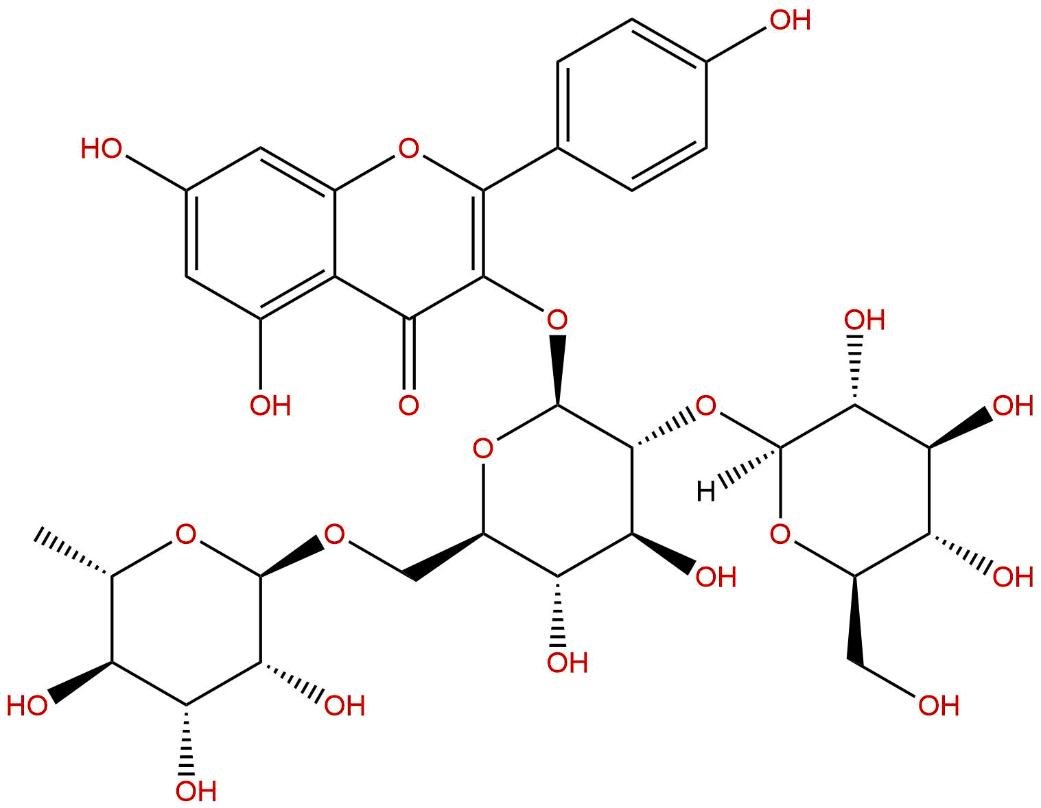 山柰酚-3-O-(2""-O-β-D-葡萄糖基)-β-D-芸香糖苷