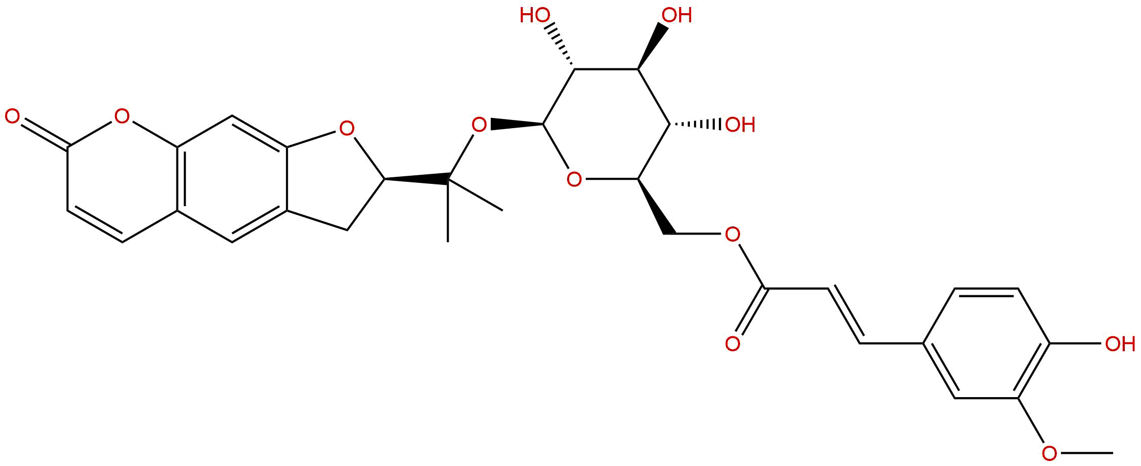 6'-0-(反式阿魏酰基)-紫花前胡苷