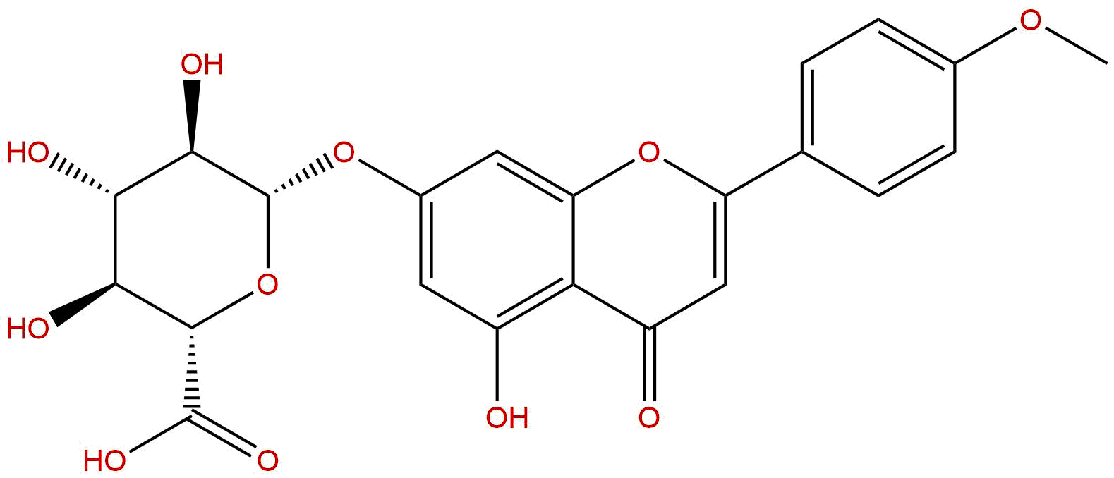 金合欢素-7-O-葡萄糖醛酸苷