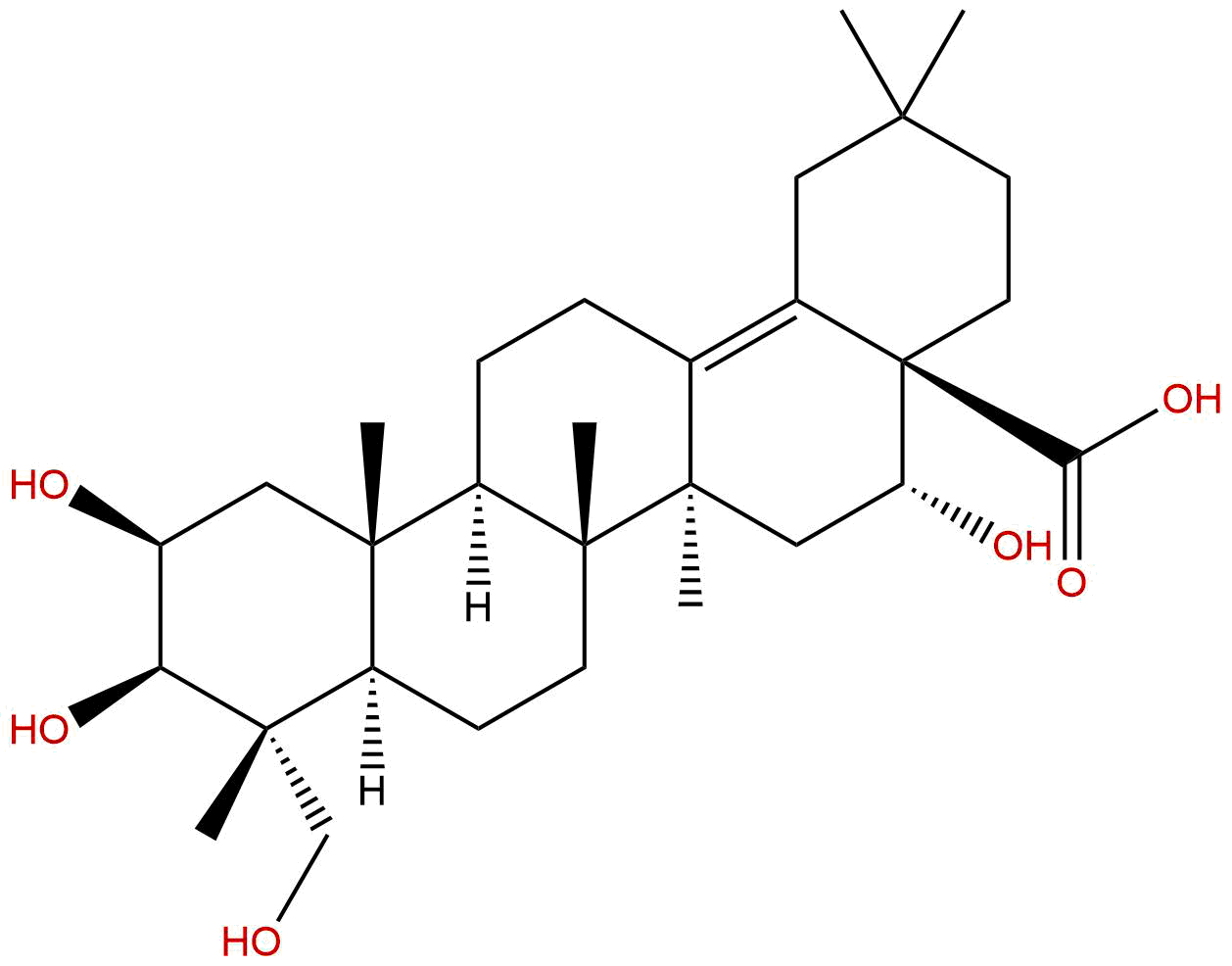 (2β,3β,4α,16α)-2,3,16,23-四羟基齐墩果-13(18)-烯-28-酸