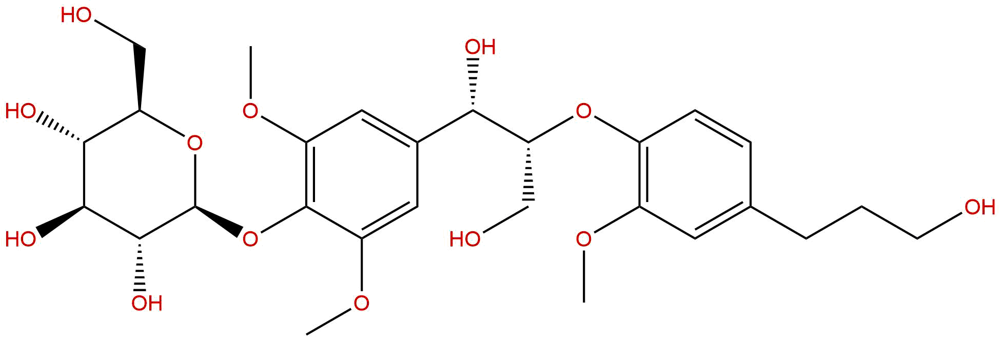 (7S,8R)-4,9,9'-trihydroxy-3,3',5-trimethoxy-8,4'-oxyneolignan 4-O-β-D-glucopyranoside