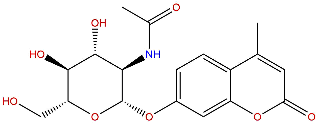 4-甲基香豆素-2-乙酰氨基-2-脱氧-β-D-吡喃葡萄糖苷