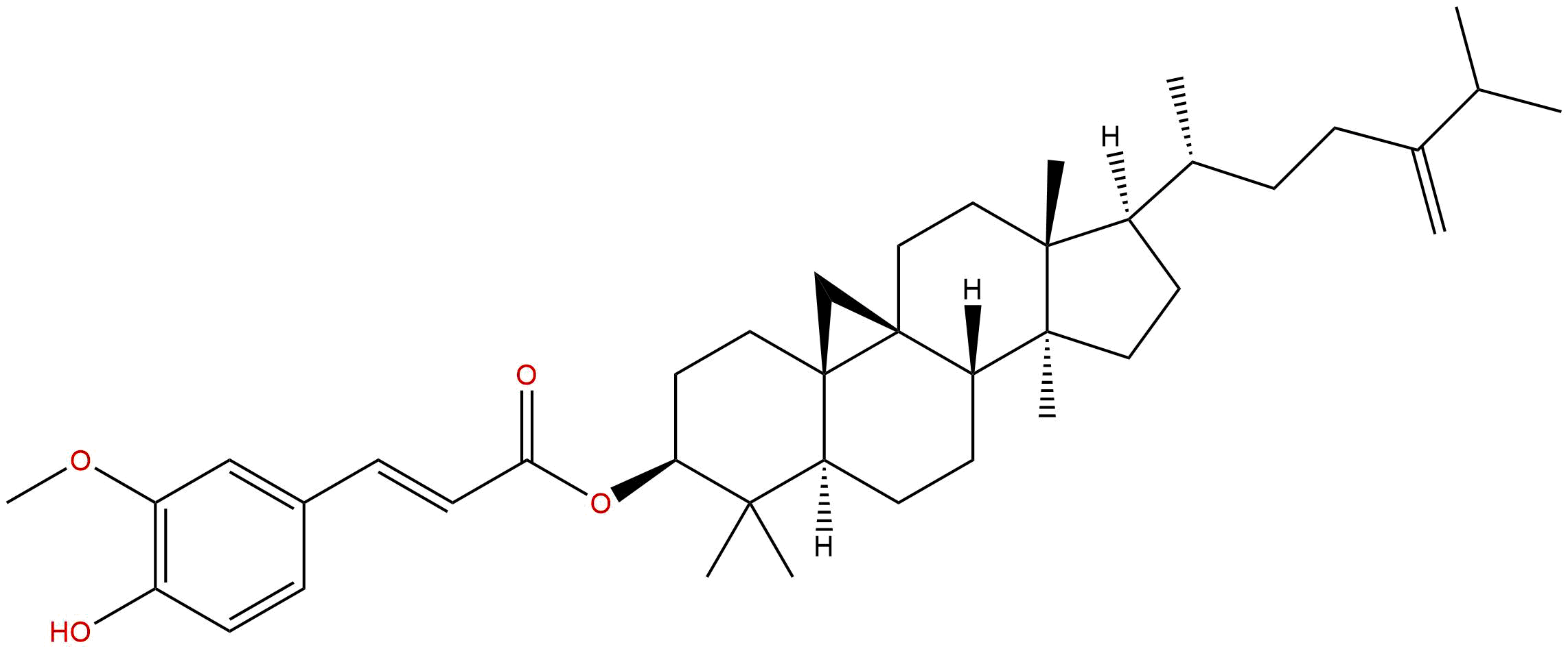 24-亚甲基环木菠萝烷醇阿魏酸酯