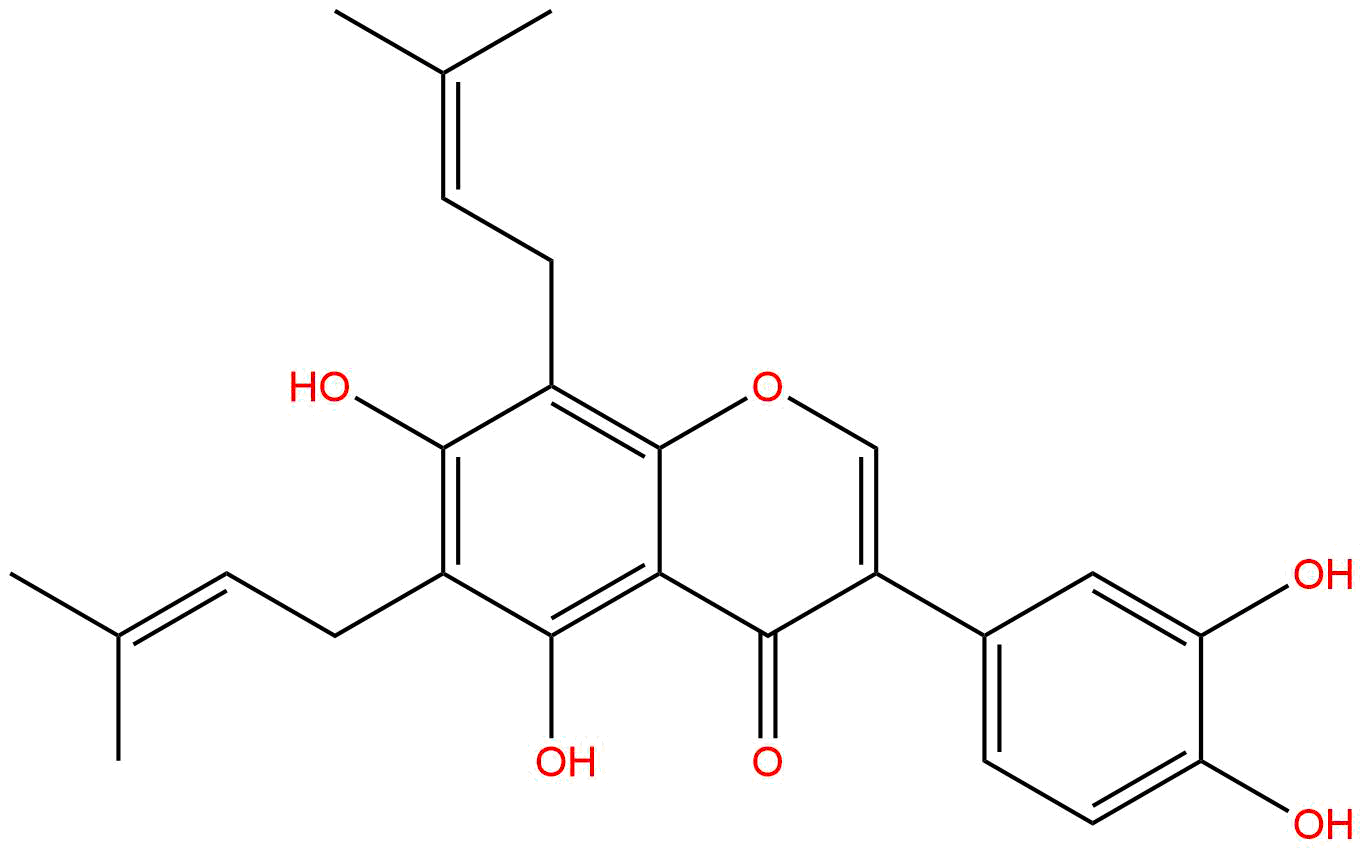 6,8-二异戊烯基香豌豆苷元