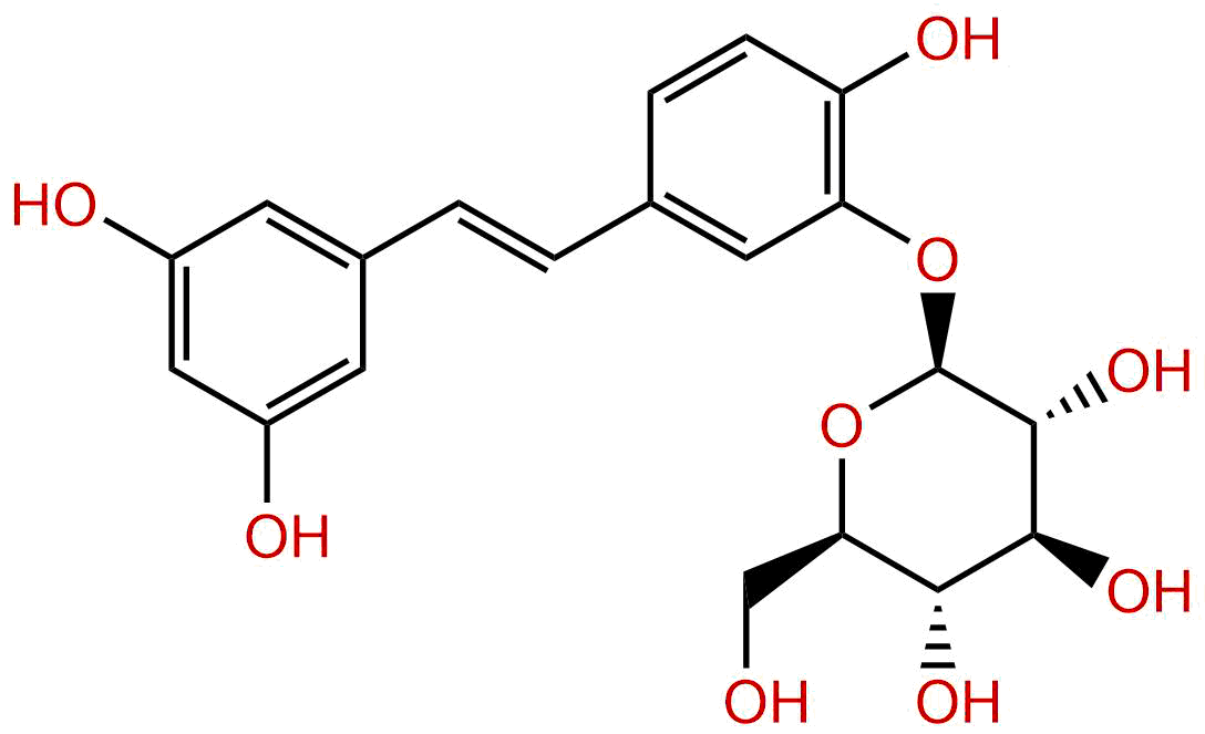 白皮杉醇-3'-O-葡萄糖苷
