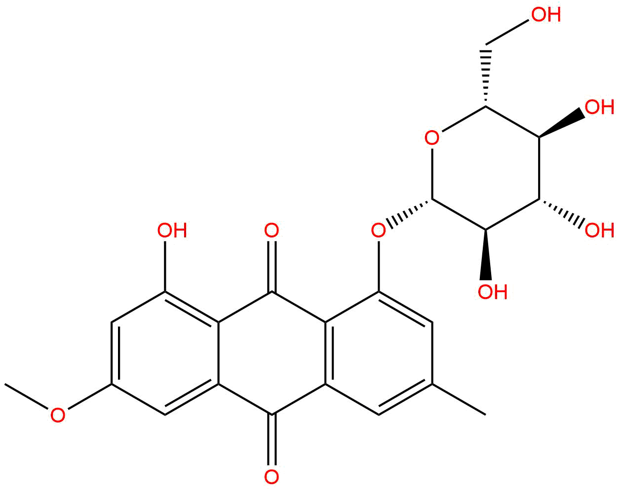 大黄素甲醚 1-葡萄糖苷