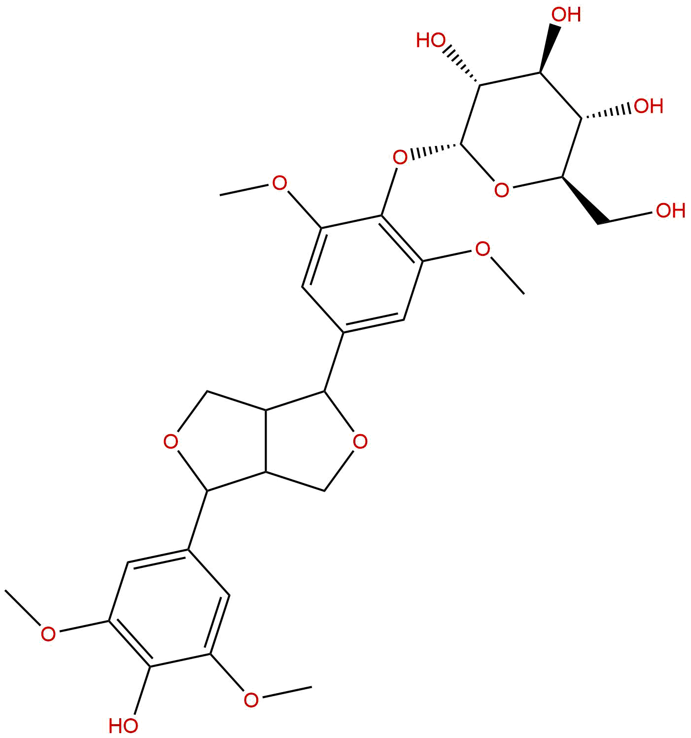 (-)-丁香树脂酚-4-O-β-D-葡萄糖苷